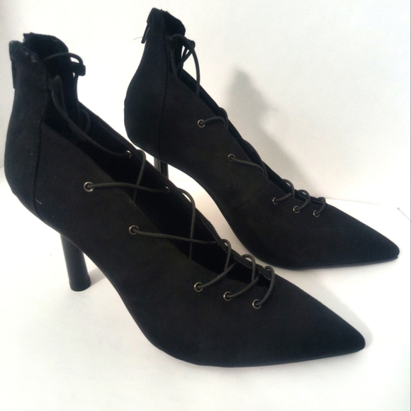 New Wild Pair Black Fancy Heels / Size 9 - Picture 2 of 6